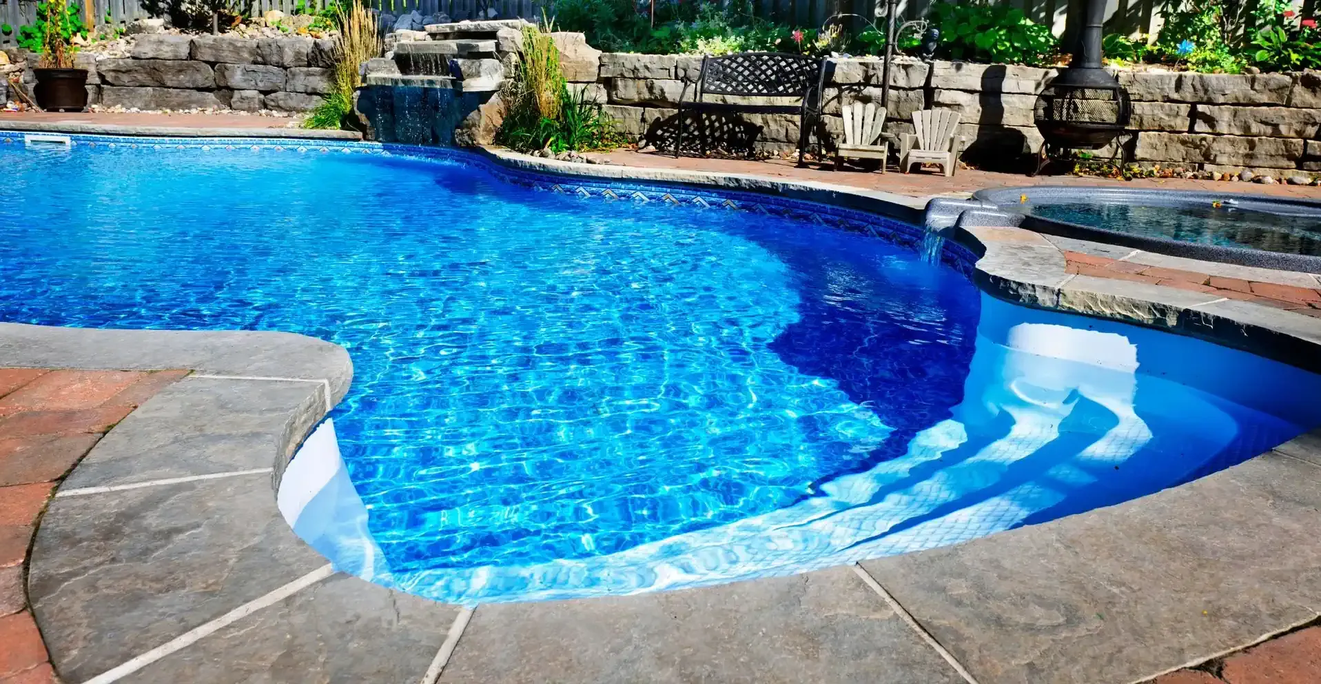 In-ground pool designed for a Minnesota backyard